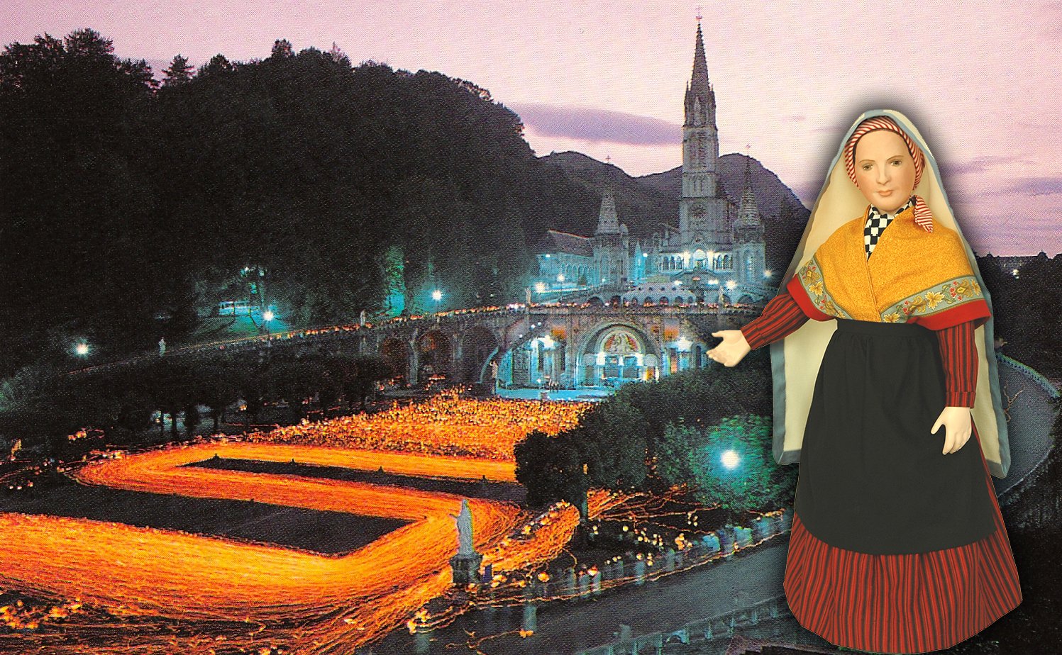 Bernadette doll at lourdes